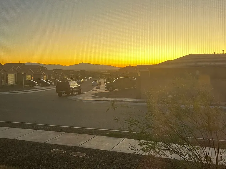 Beautiful sunrise views from downstairs office