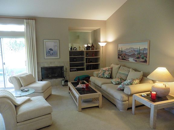 Open great room with fireplace