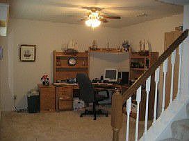 Formal dining room off entry has pass through to kitchen
