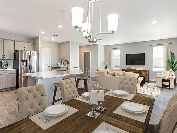 Warm and welcoming living area - Seabrooke home plan by Highland Homes
