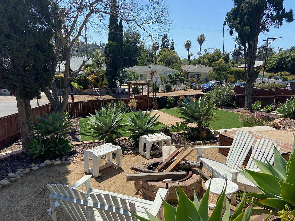 Fire pit with large yard