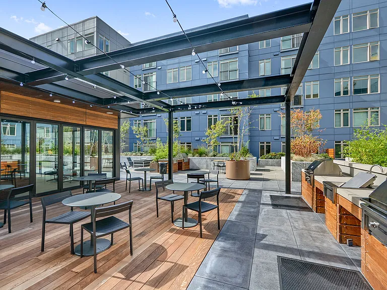 Jewel Box opening out onto our deck seating and barbeques