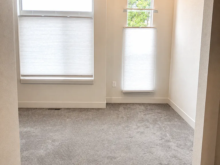 Oversized Primary Bedroom with En Suite Bathroom. Full-Sized Washer and Dryer Adjacent to Bedroom