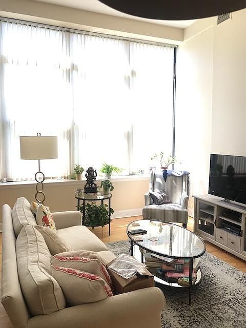 Southern exposure, sun drenched living and dining areas.