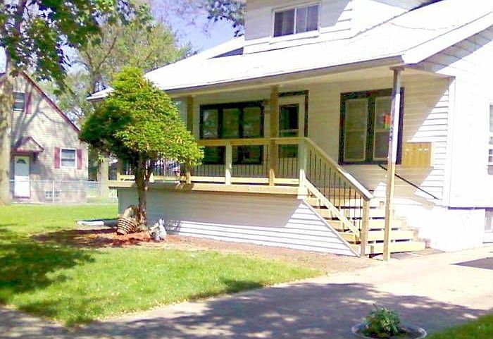 Large covered porch