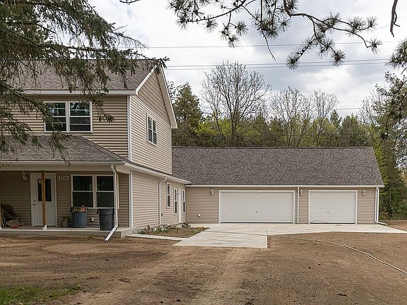 Large garage, ample parking