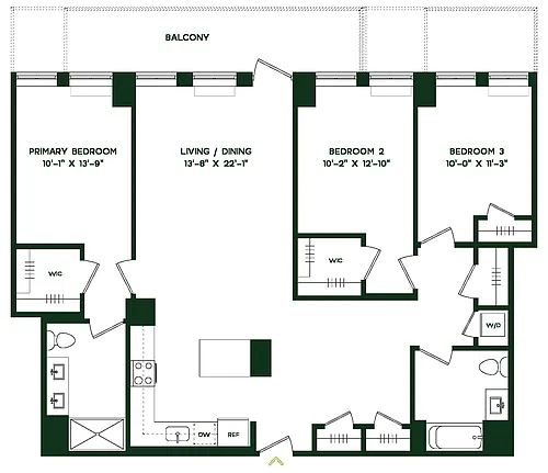 Floor plan C7W