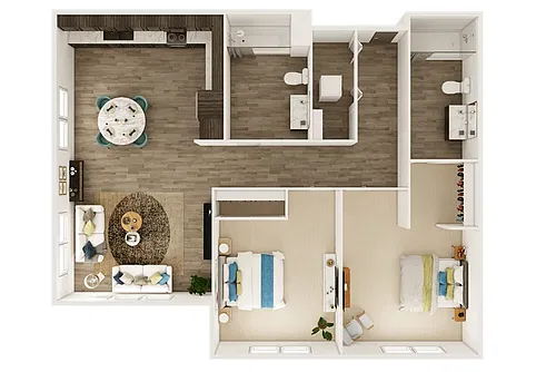 Floor plan 2 Bedroom C