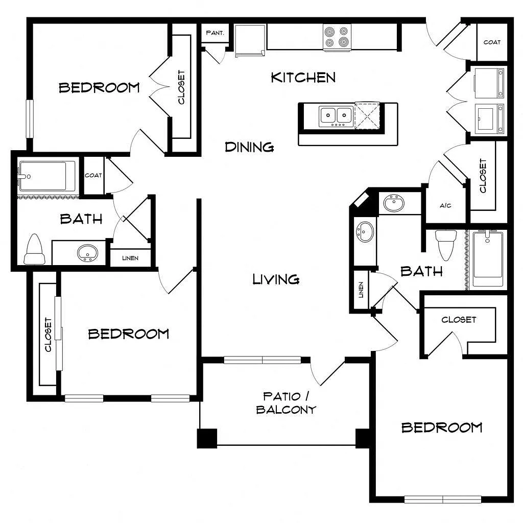 Floor plan C1 - Harbor Shores II