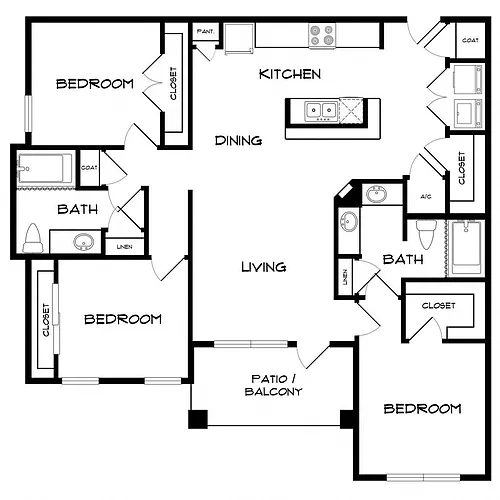 Floor plan C1 - Harbor Shores II