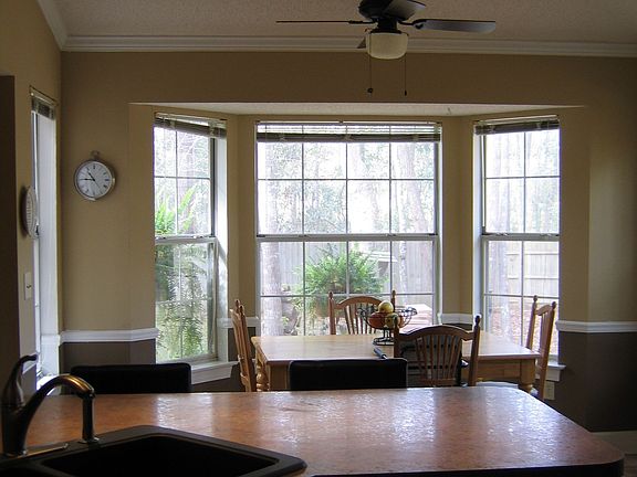 kitchen looking into b'fast area