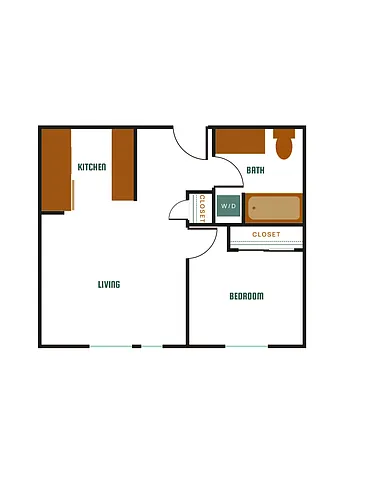 Floor plan 1X1 - C4