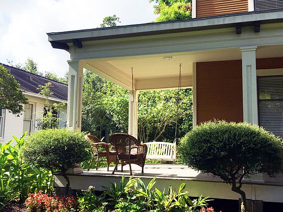 Wraparound front porch