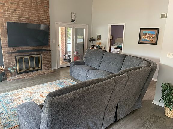 Living room with gas fireplace