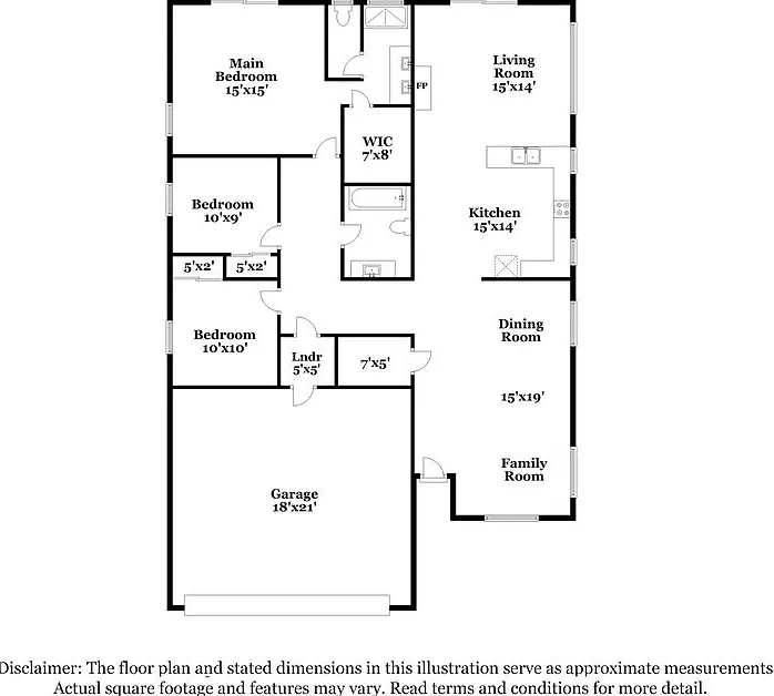 3 bed, 2.0 bath, 1486 sqft, $2,125 — Photo 2