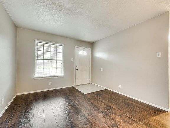 Fresh paint and updated flooring in the living room