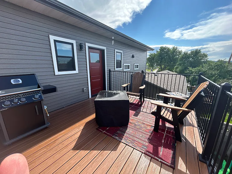 sitting area outside of kitchen