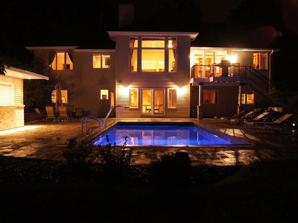 back yard and pool