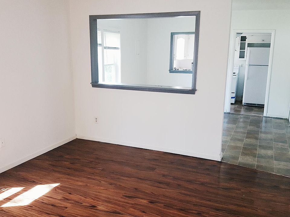 Living area and dining room