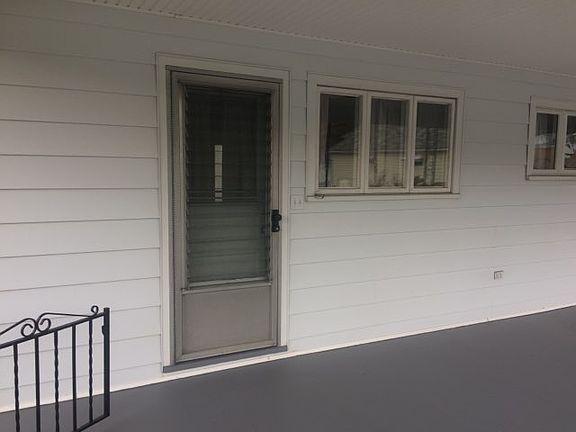 Oversized back porch