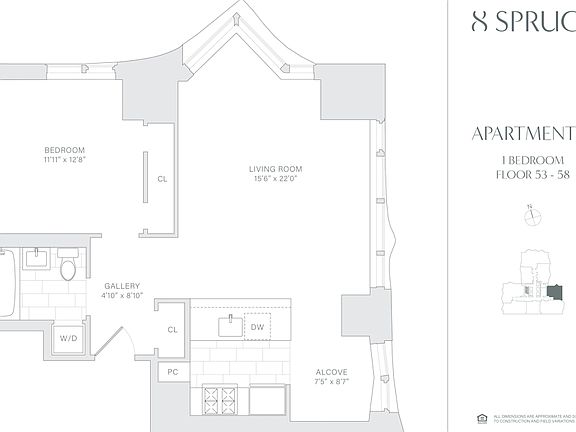 2nd image of 8 Spruce St APT 58H