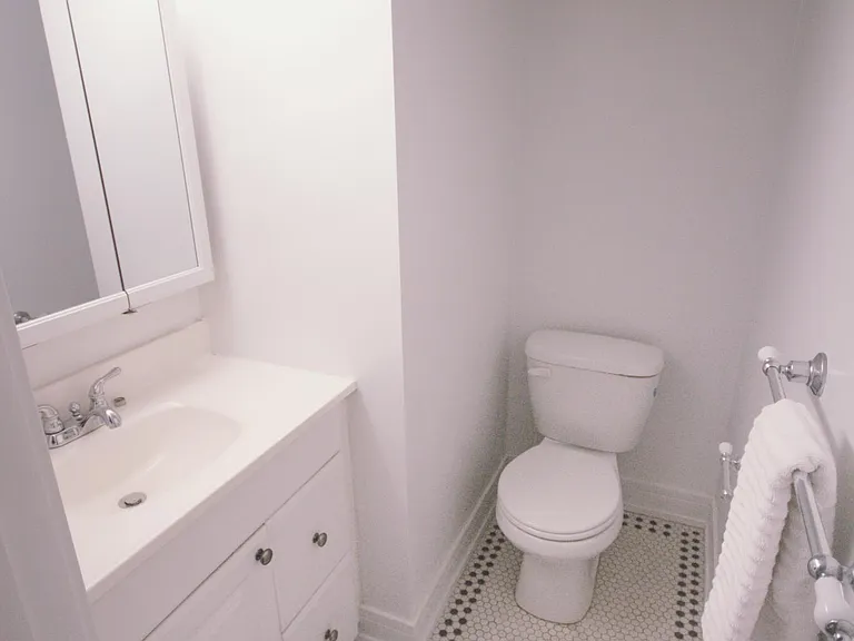 Large half bathroom.