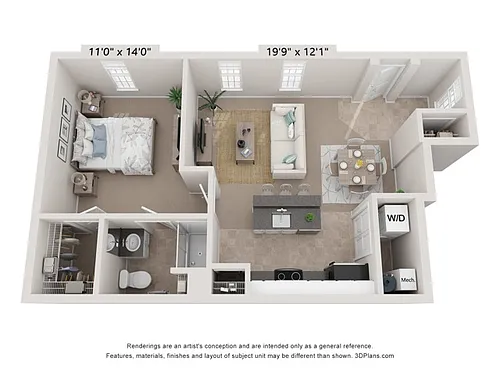 Floor plan Bentley Flat