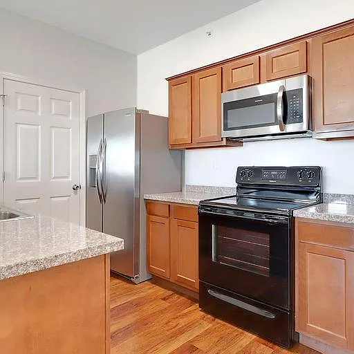 All units have similar kitchen finishes. Kitchen lay-out and flooring varies between unit styles.