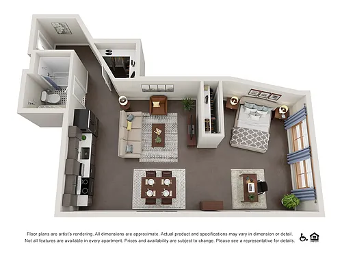 Floor plan Fremont Studio