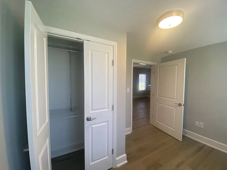 Bedroom off of kitchen / living room