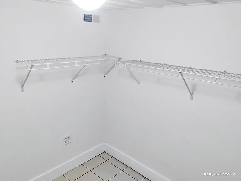 Large walk in closet