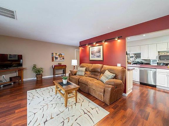 Living room and kitchen