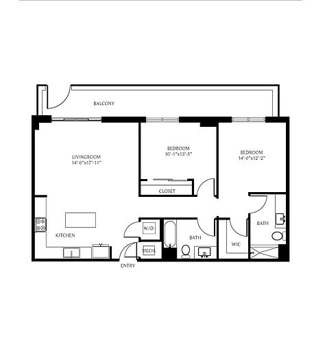 Floor plan 2B