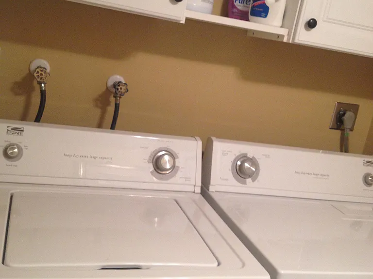 washer and dryer inside unit