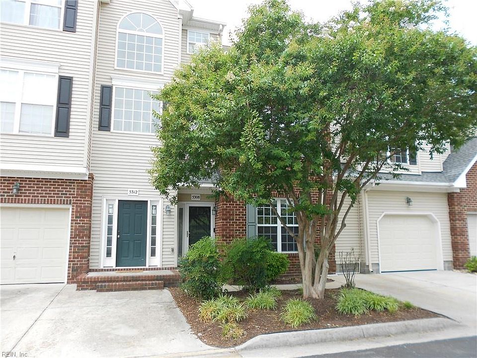 Front of home entrance and garage