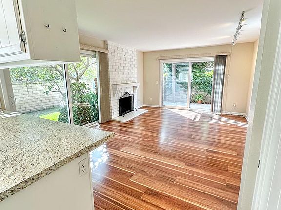 Dining room with gas fireplace for your entertaining needs.