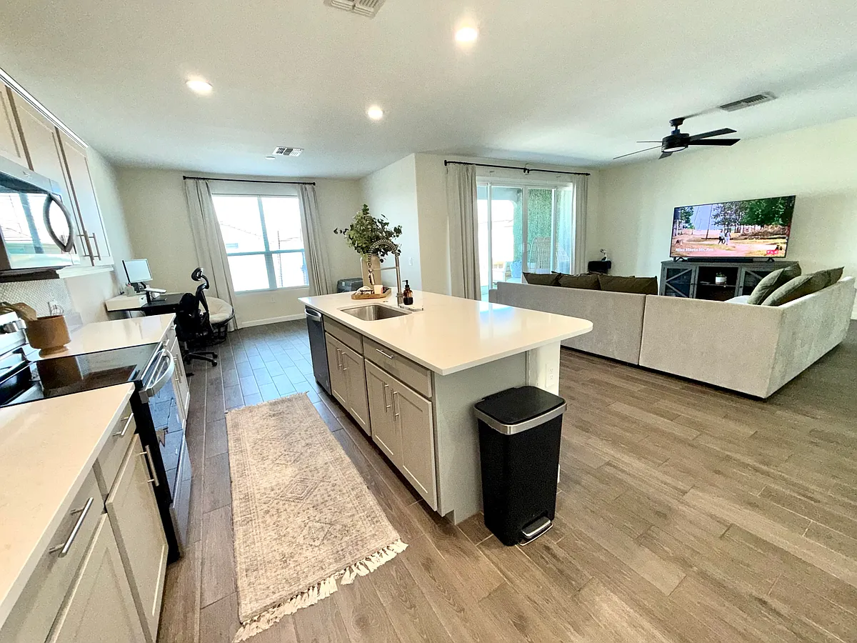 Kitchen and Living Room - 44538 W Palo Teca Rd