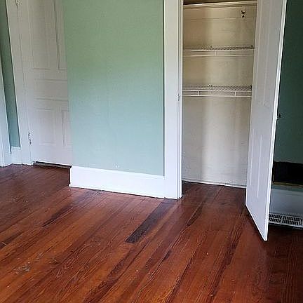 Bedroom one view from the front corner. Lots of closet spac