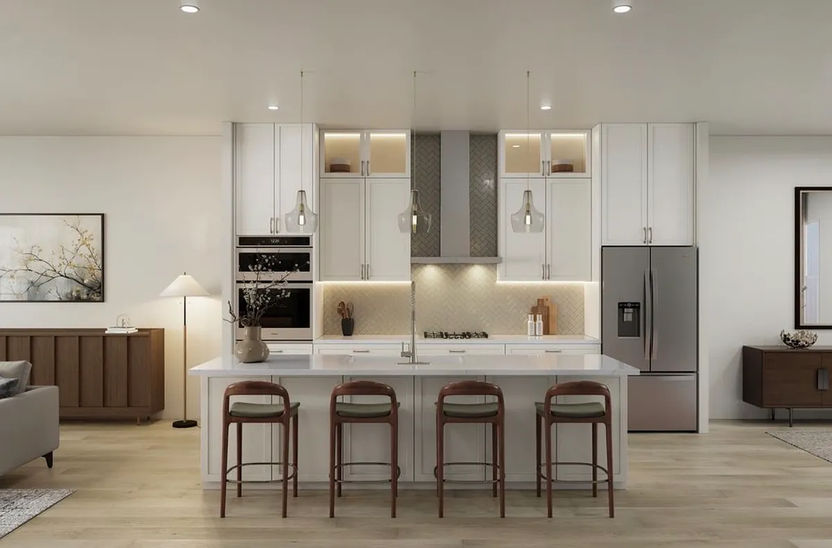 Large Island, Ceiling Height Cabinets and Under-cabinet Lighting. - 107 Etta Way