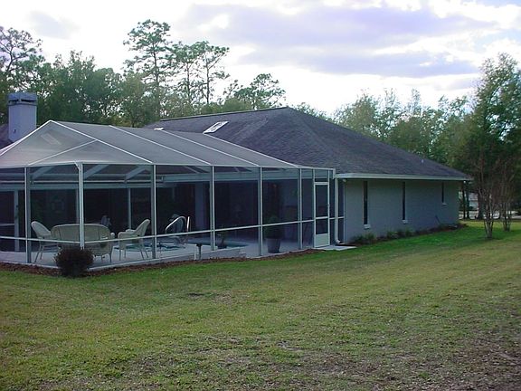 Pool View from Back Yard