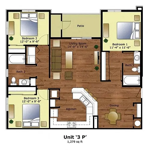 Floor plan 3P