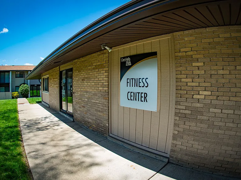 Carriage Park Apartments Fitness Center Signage