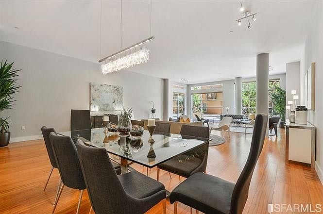 Light filled downstairs living and dining space
