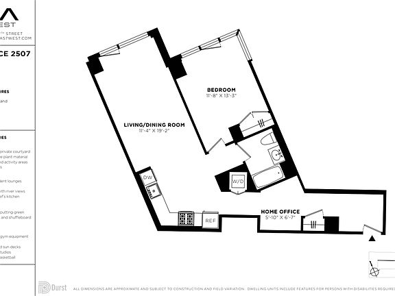 2nd image of 625 W 57th St APT 2507