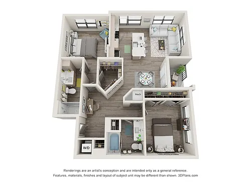 Floor plan 2D1