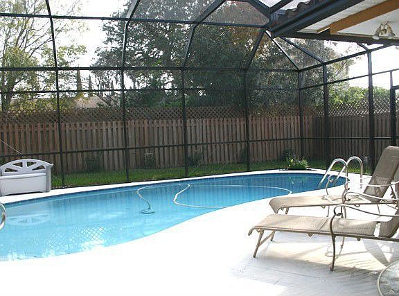 View of POOL from Lanai (Porch)