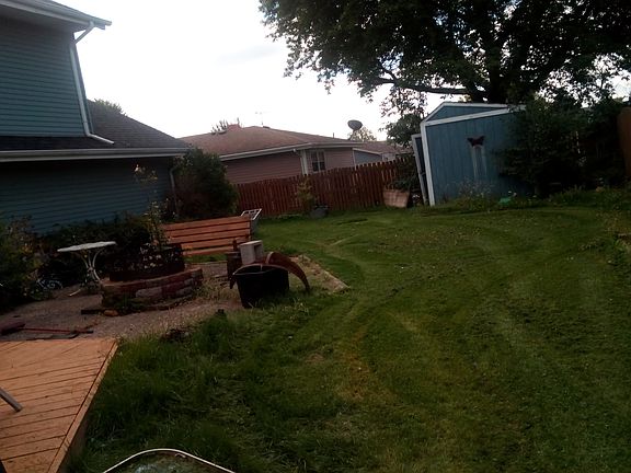 BACKYARD FIRE PIT AND SHED