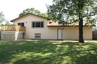 Spacious fenced back yard.