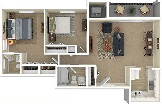 Chasemont Apartments - 2 Bed 1 Bathroom - 1020 sqft Chasemont Apartments - 2 Bed 1 Bathroom - 1020 sqft