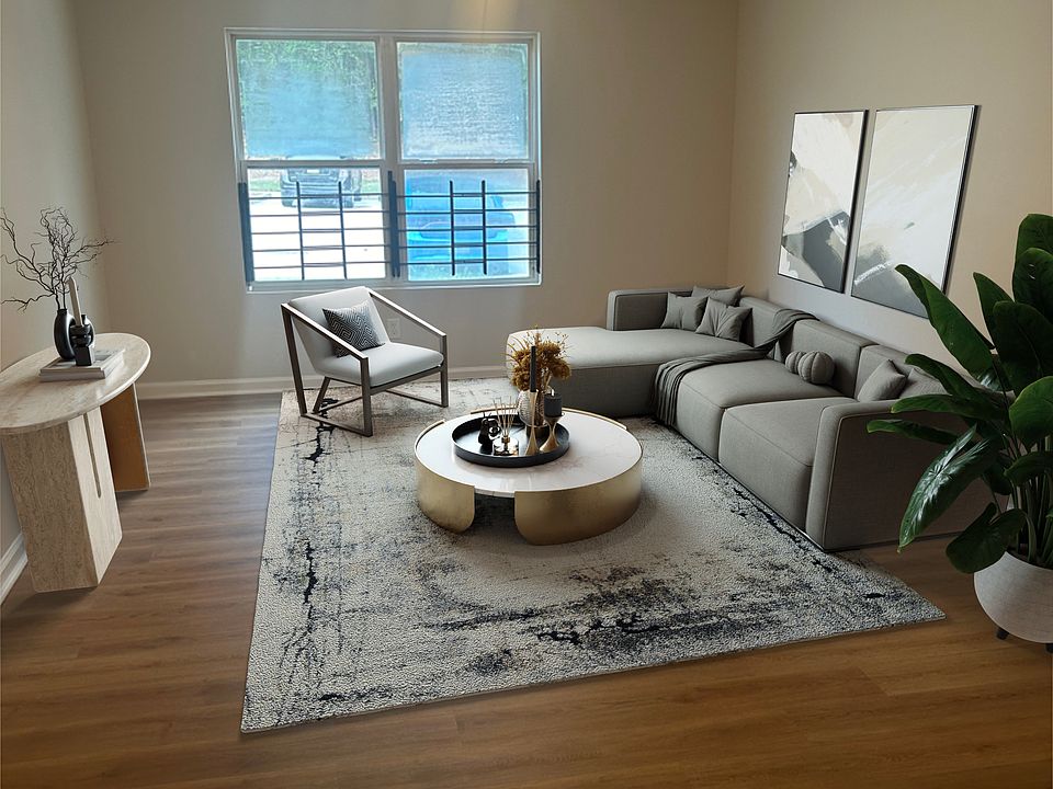 Virtually Stages Living Room